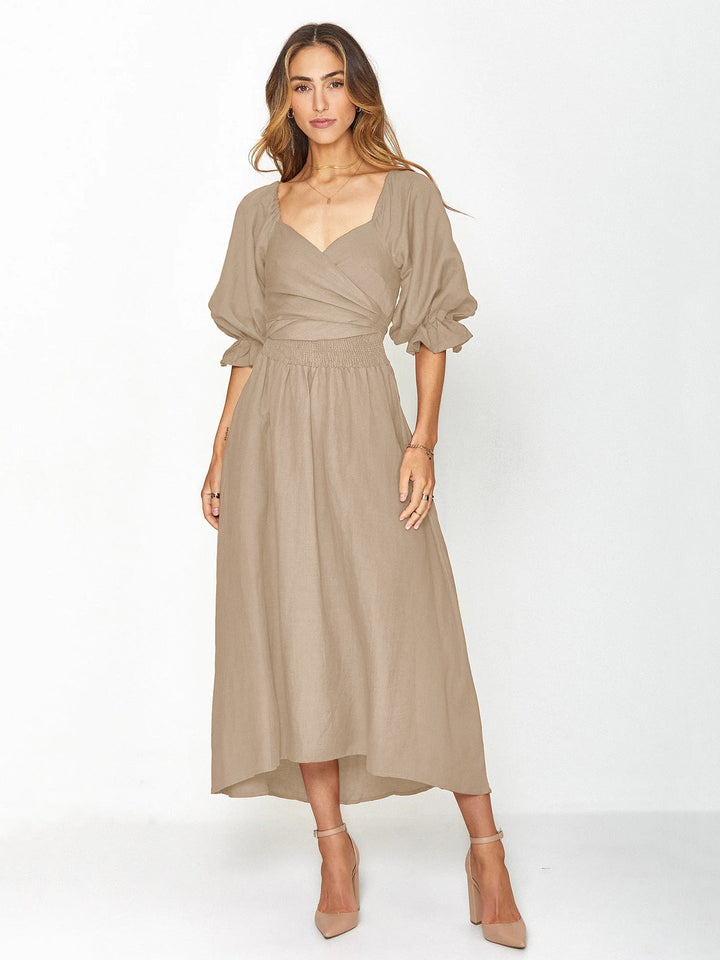 Bettina™ | Elegant Lantern Sleeve Dress