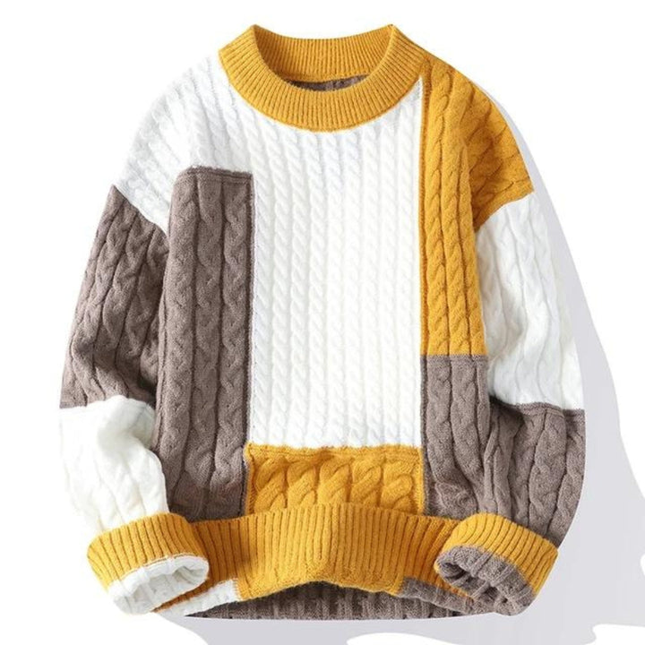 Kirt™ | Patchwork Trend Color Sweater