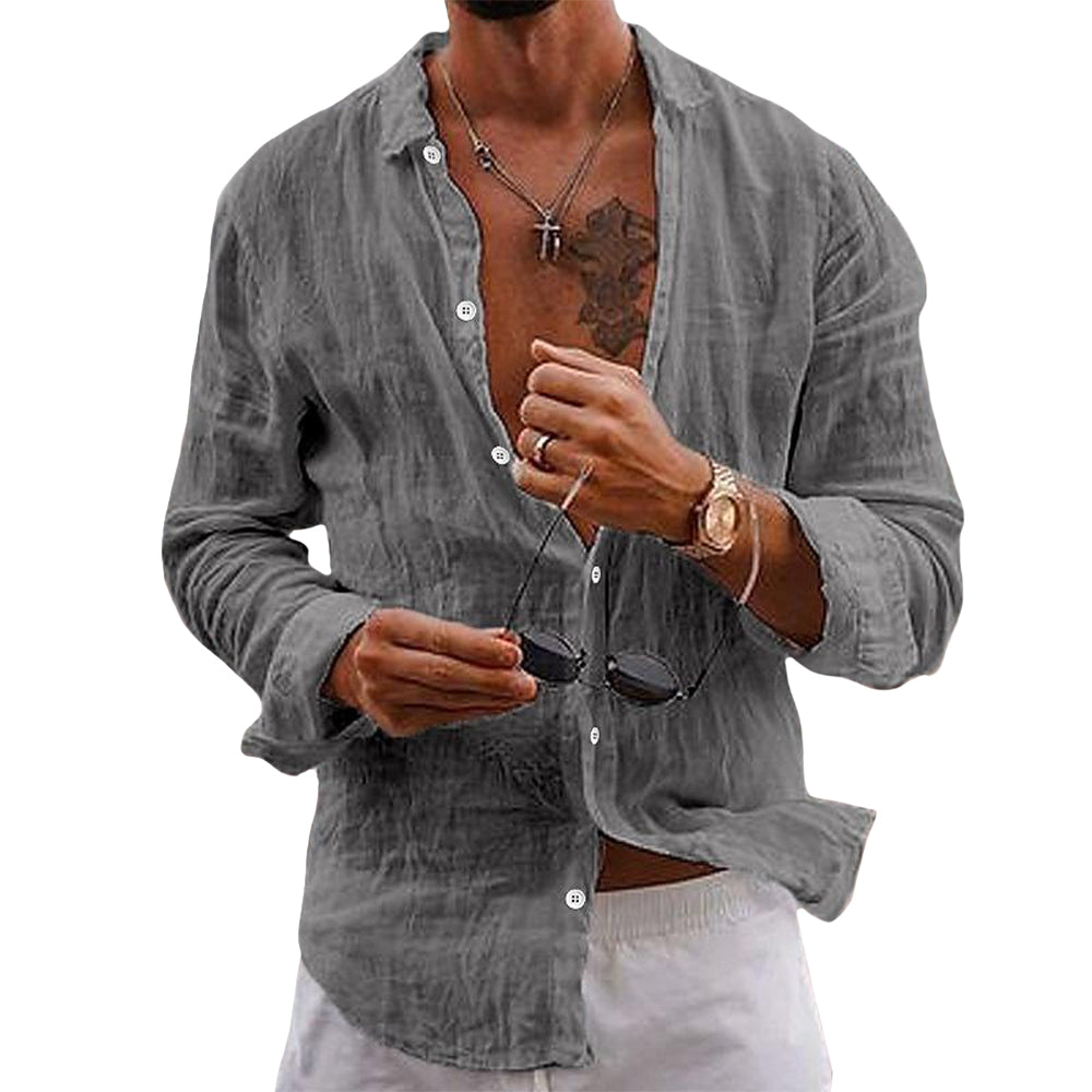 Alvin™ | Men's Cotton Linen Shirt