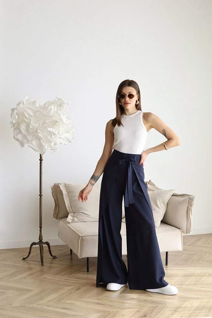 Zelena™ | Wide Linen Pants