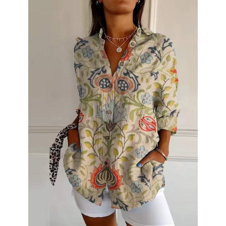 Tina - Floral Delight Casual Blouse