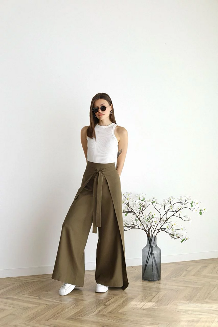 Zelena™ | Wide Linen Pants