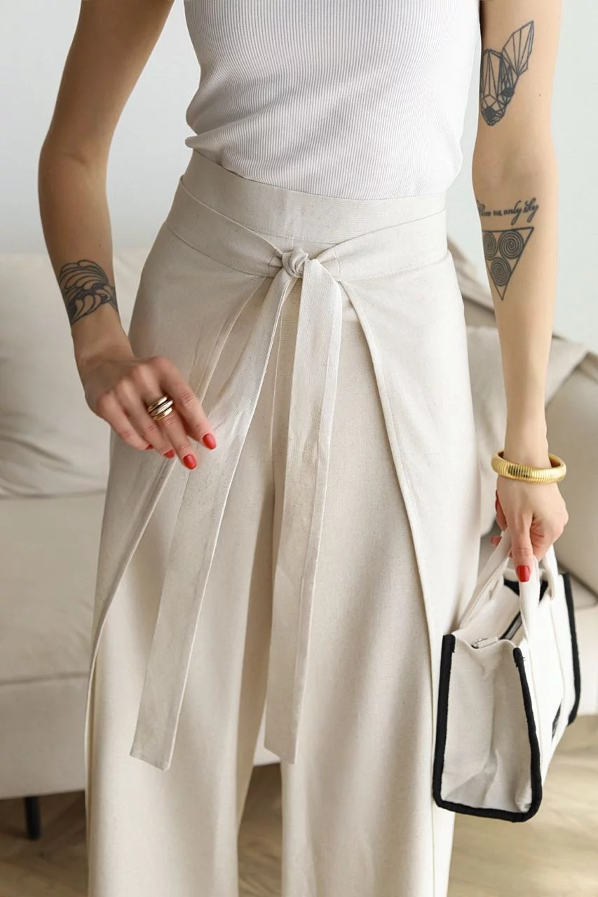 Zelena™ | Wide Linen Pants