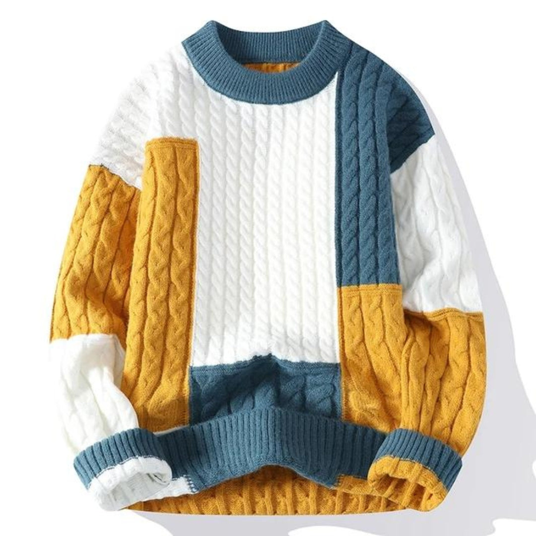 Kirt™ | Patchwork Trend Color Sweater