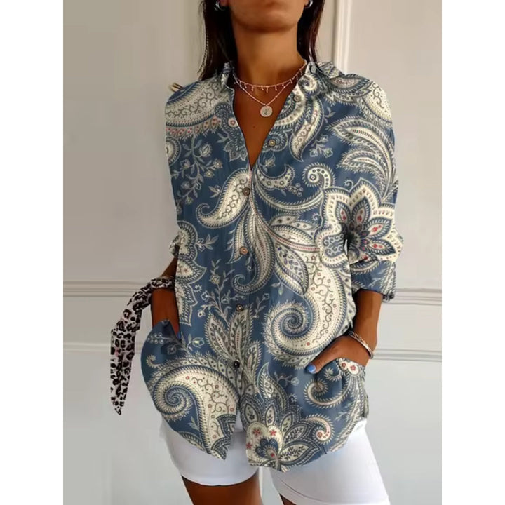 Tina - Floral Delight Casual Blouse