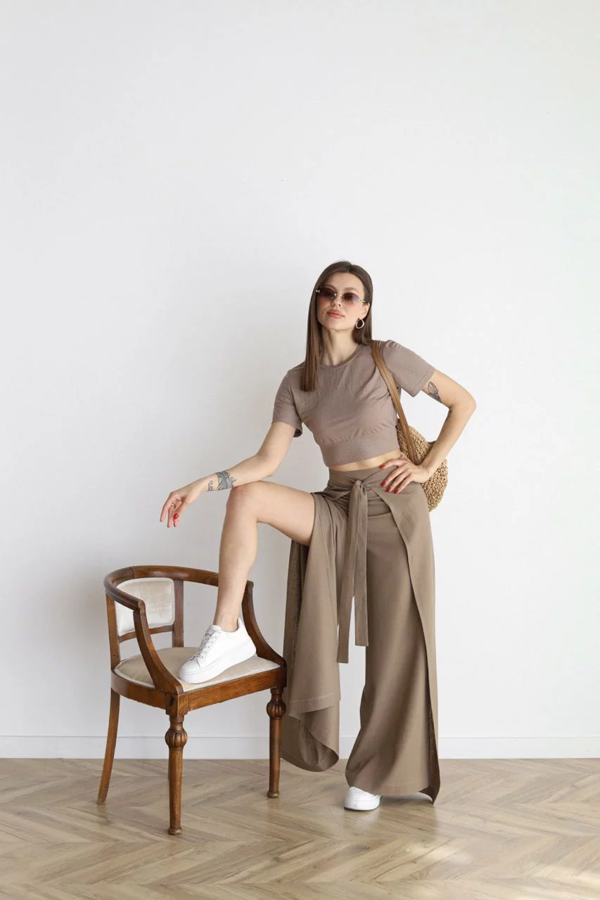 Zelena™ | Wide Linen Pants