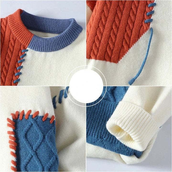 Dineo - Cozy Patchwork Sweater