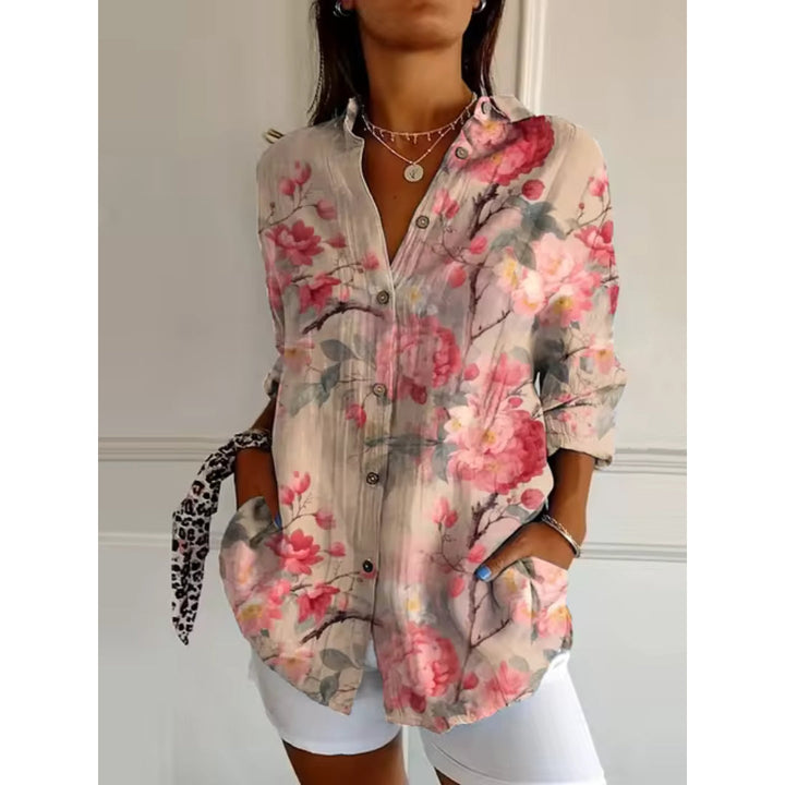 Tina - Floral Delight Casual Blouse