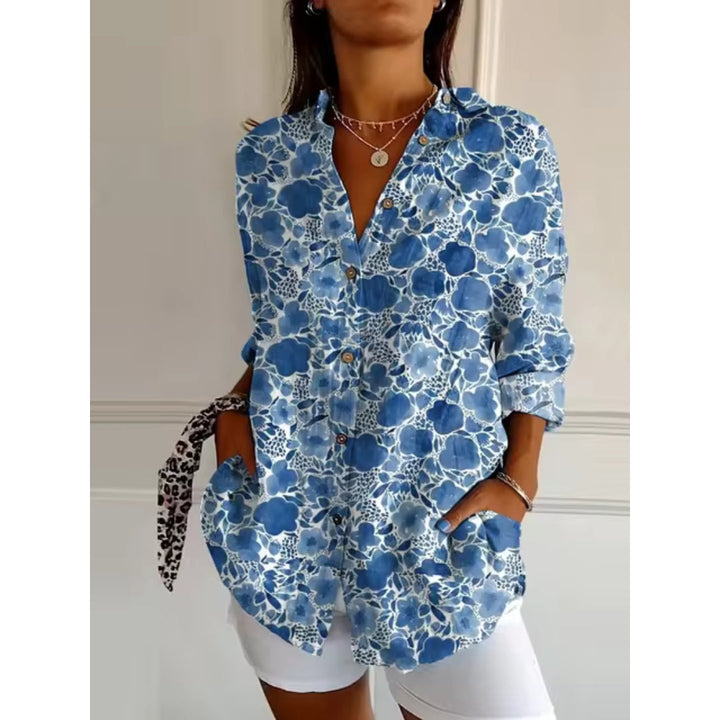 Tina - Floral Delight Casual Blouse