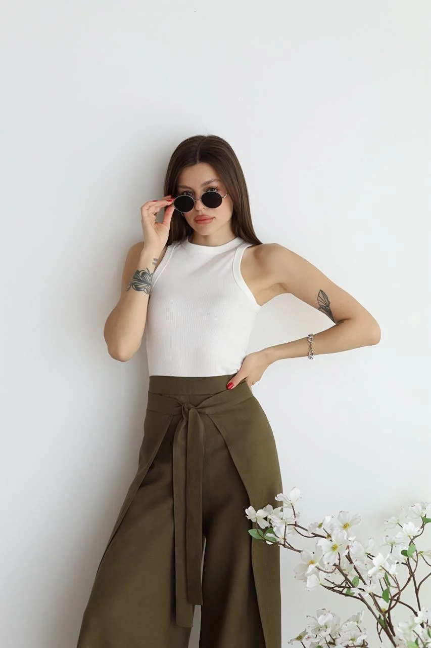 Zelena™ | Wide Linen Pants