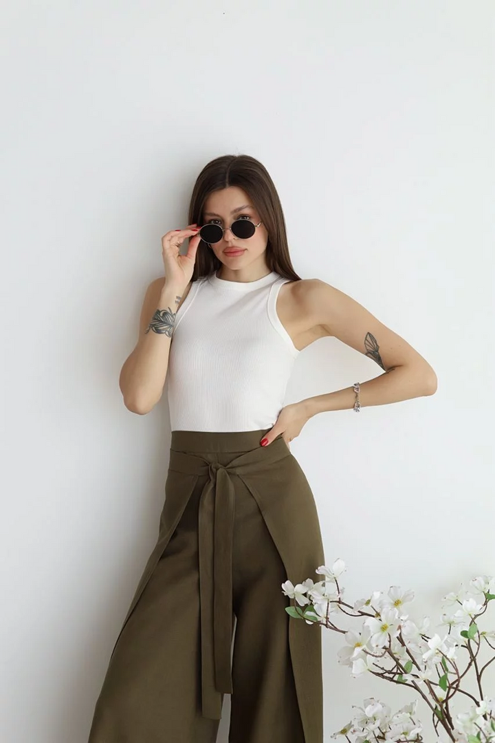 Zelena™ | Wide Linen Pants