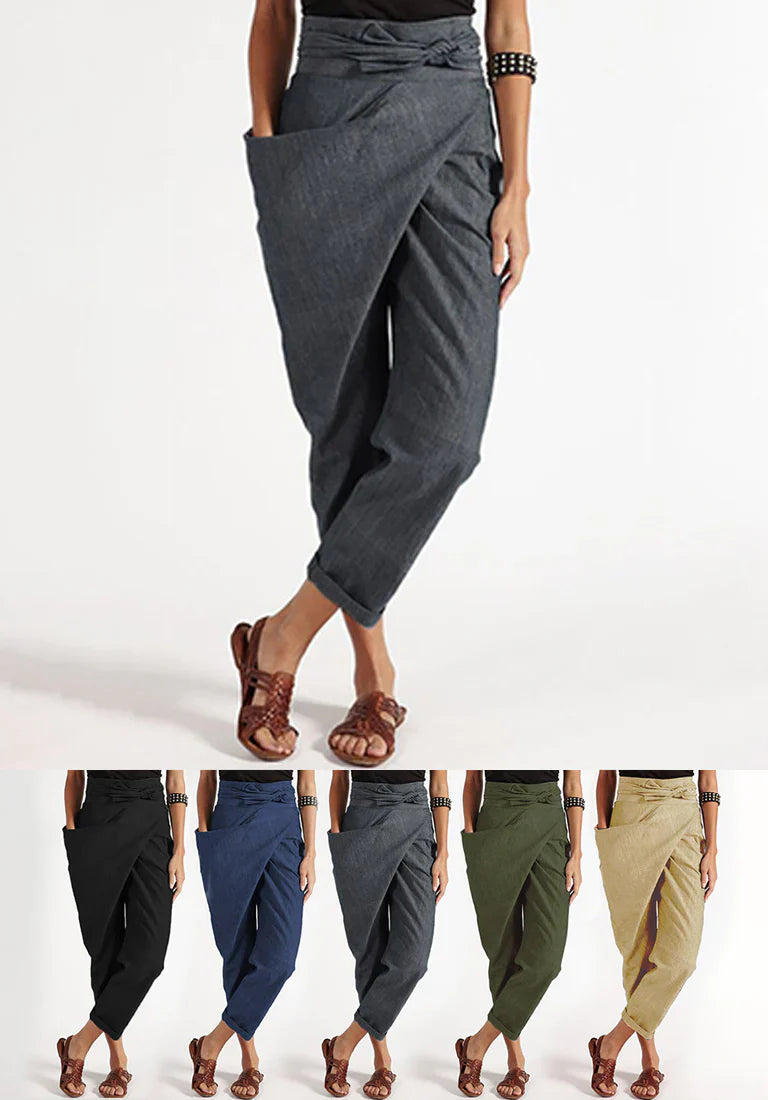 Monic™ | High-Waist Wrapped Comfy Pants