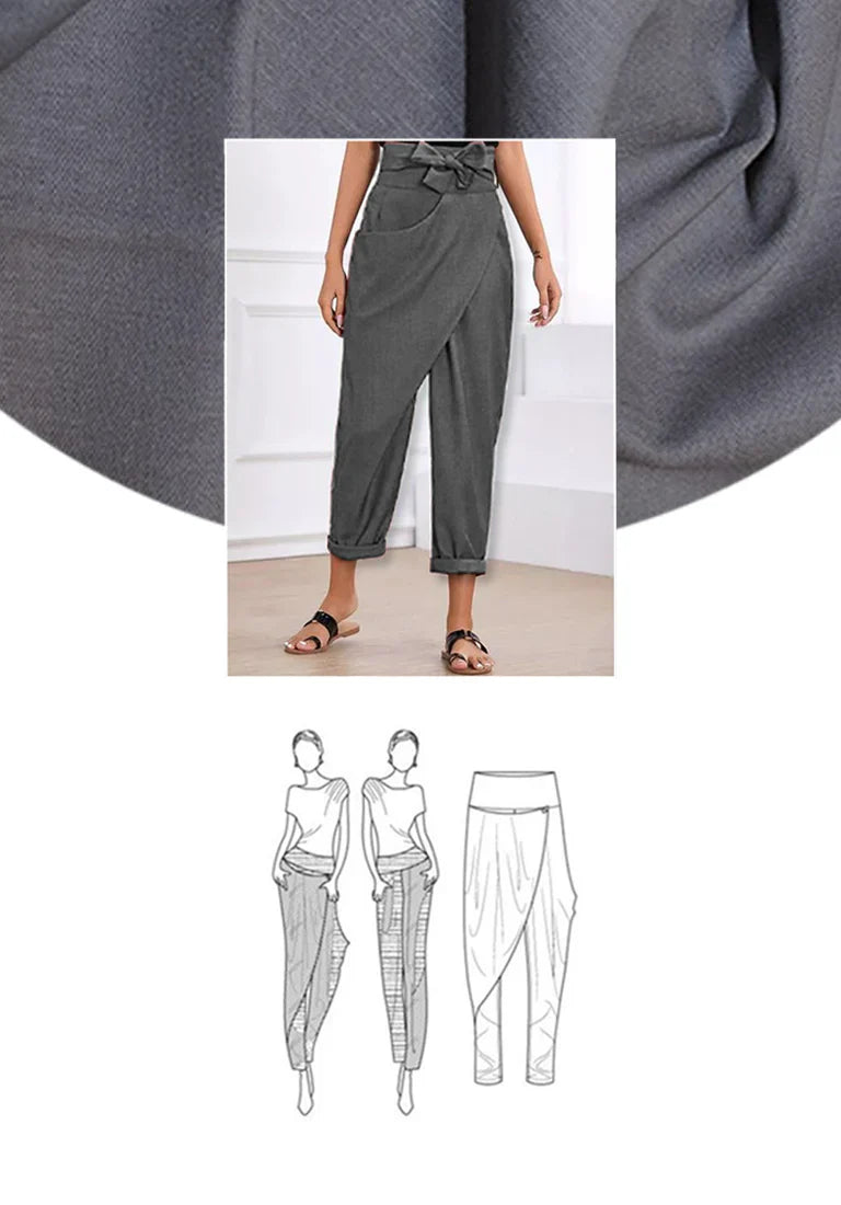 Monic™ | High-Waist Wrapped Comfy Pants