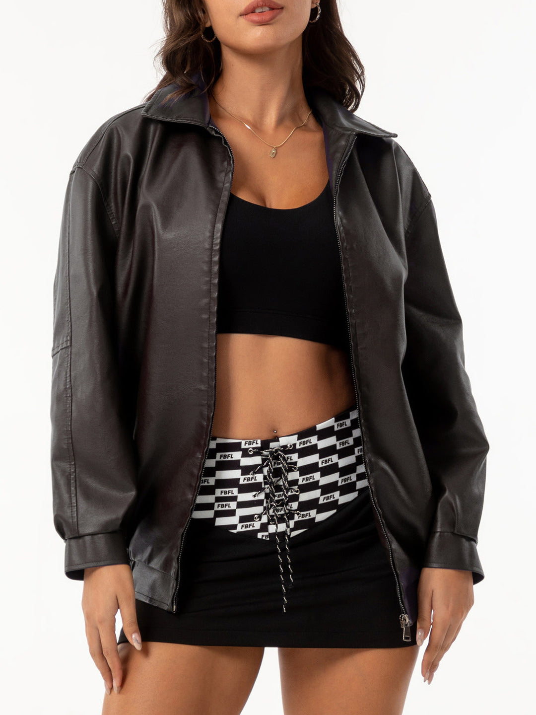 Fatima™ | Stylish Leather Jacket For Woman