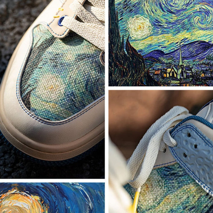 Benne™ | Starry Night Inspired Vintage Flats Sneakers