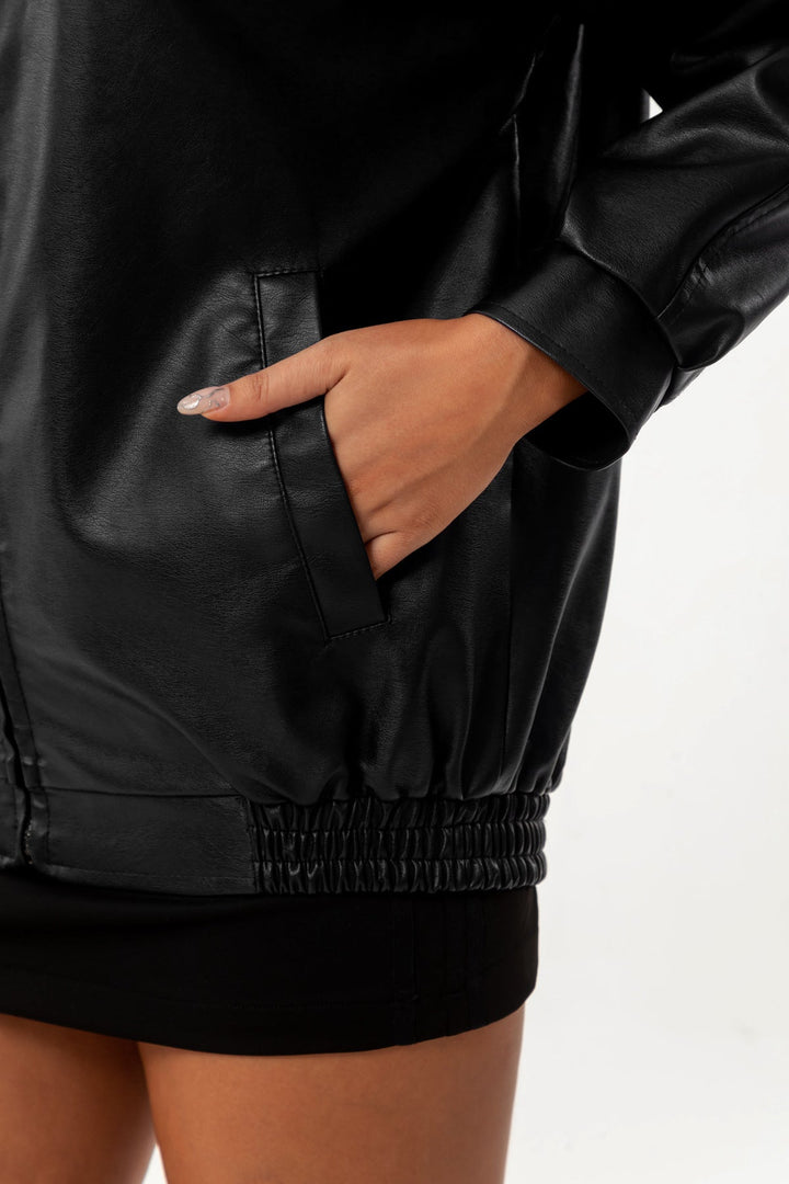 Fatima™ | Stylish Leather Jacket For Woman