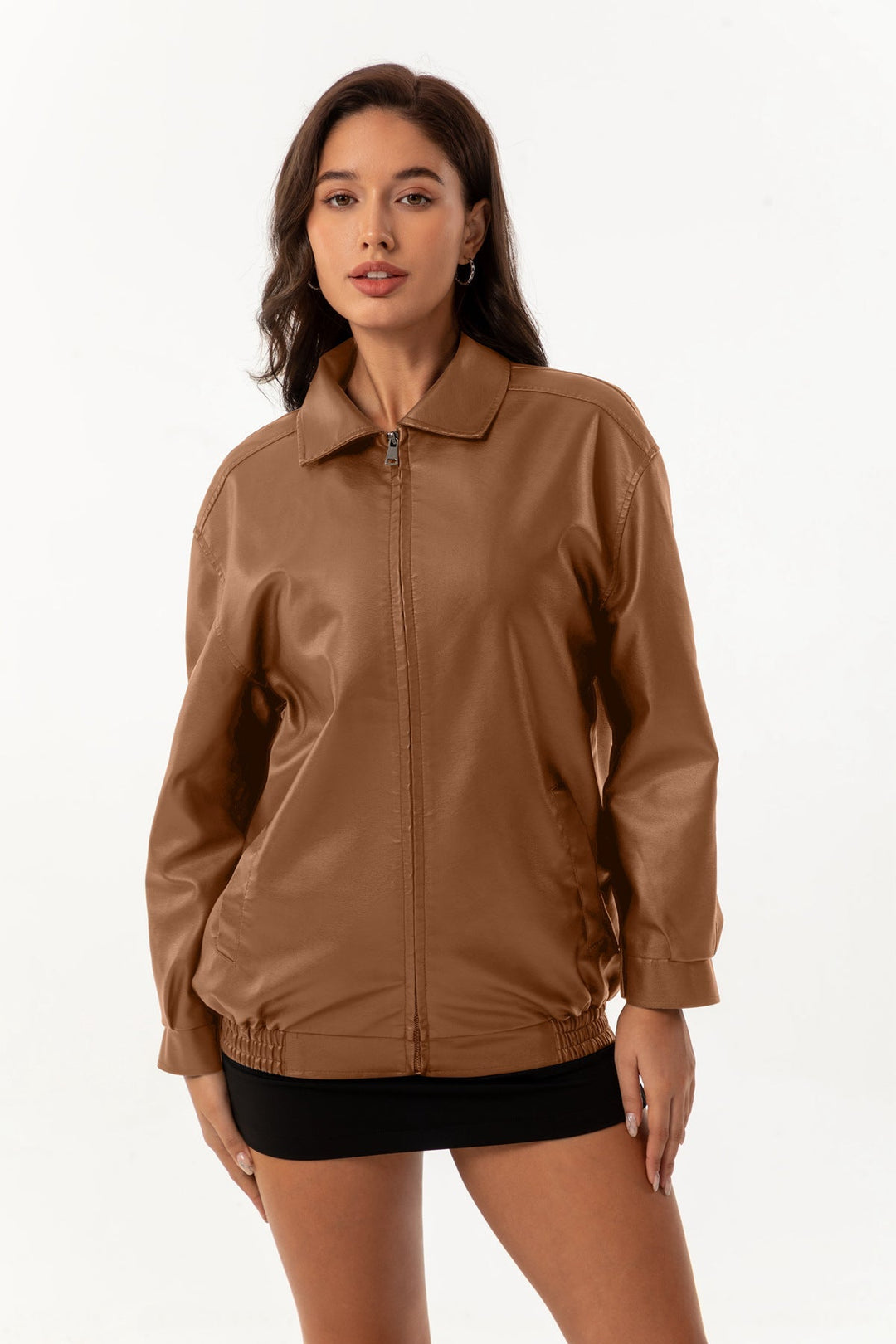 Fatima™ | Stylish Leather Jacket For Woman