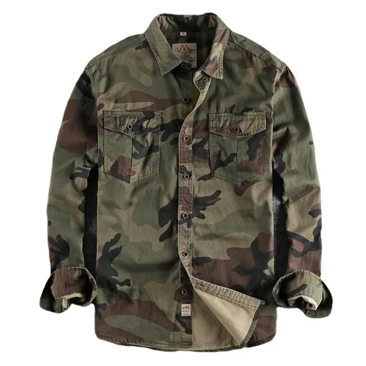 Andres™ | Camouflage Long Sleeve Cargo Shirt For Men