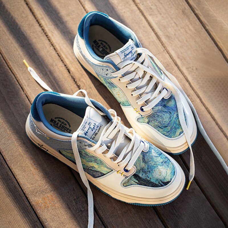 Benne™ | Starry Night Inspired Vintage Flats Sneakers