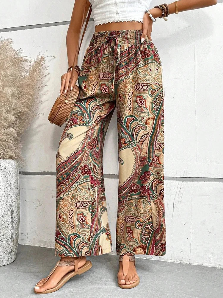 Mercil™ | Boho High Waist Pants Bohemian Style