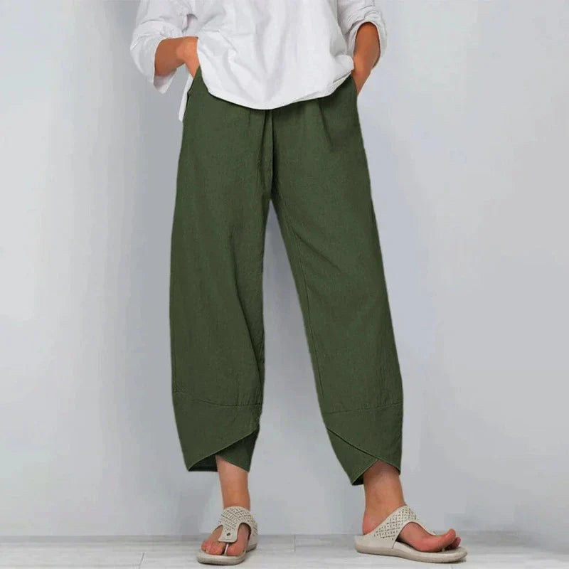 Lenny™ | Cotton Linen Women's Loose Straight Pants