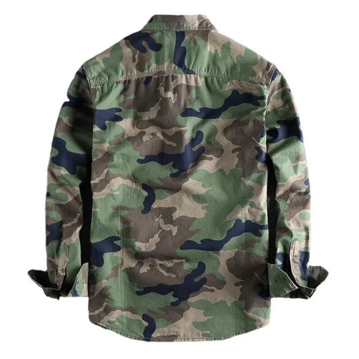 Andres™ | Camouflage Long Sleeve Cargo Shirt For Men