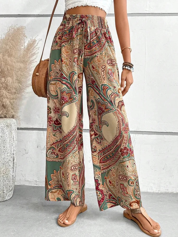 Mercil™ | Boho High Waist Pants Bohemian Style