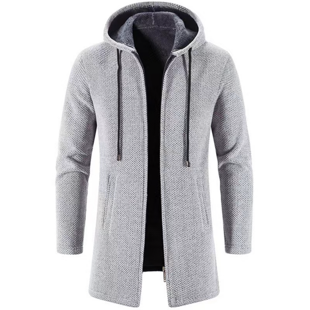 Piolo™ | Men's Mid-Length Hooded Wool Jacket