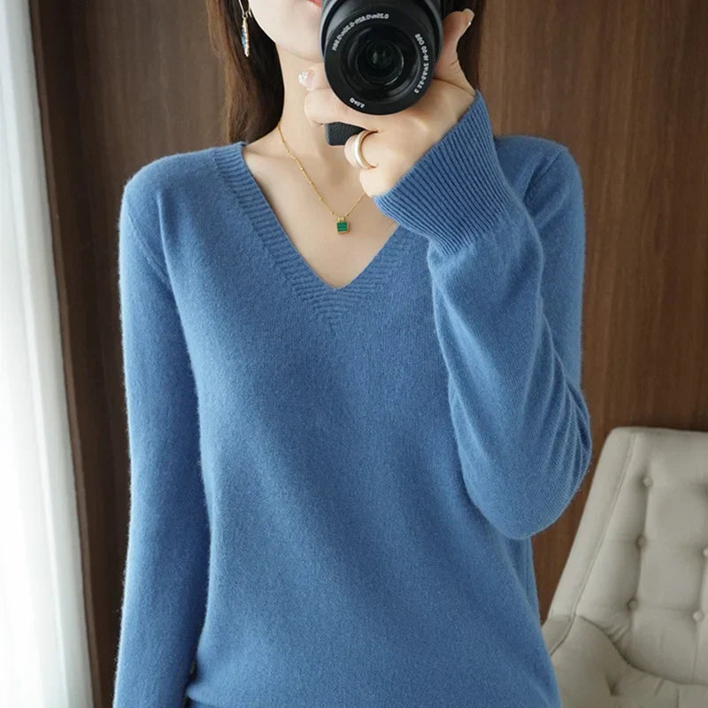 Astrid™ | Cashmere V-neck Sweater