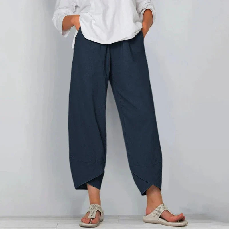 Lenny™ | Cotton Linen Women's Loose Straight Pants