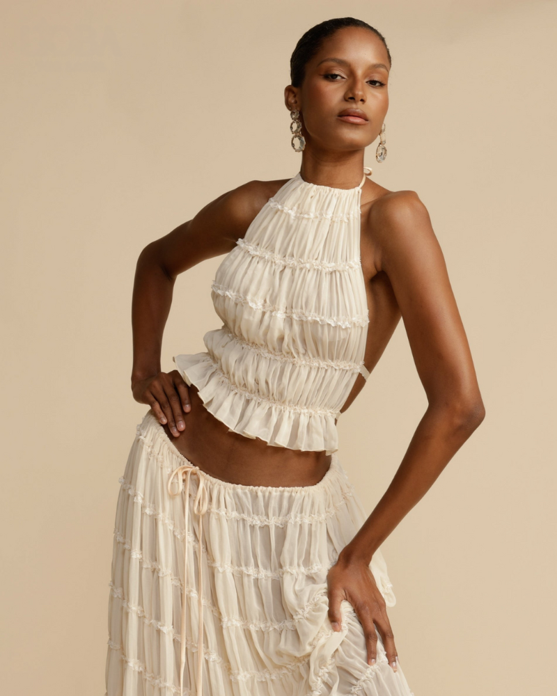 Adelaide™ |  Halter Top with Flowy Skirt