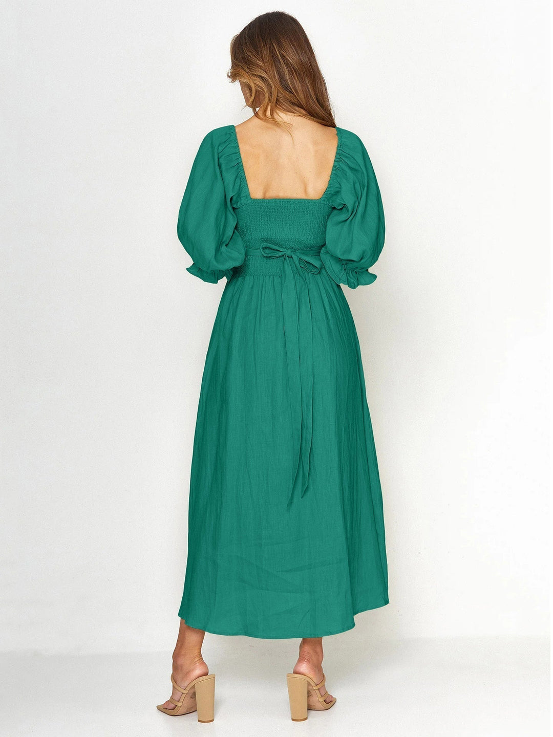 Bettina™ | Elegant Lantern Sleeve Dress