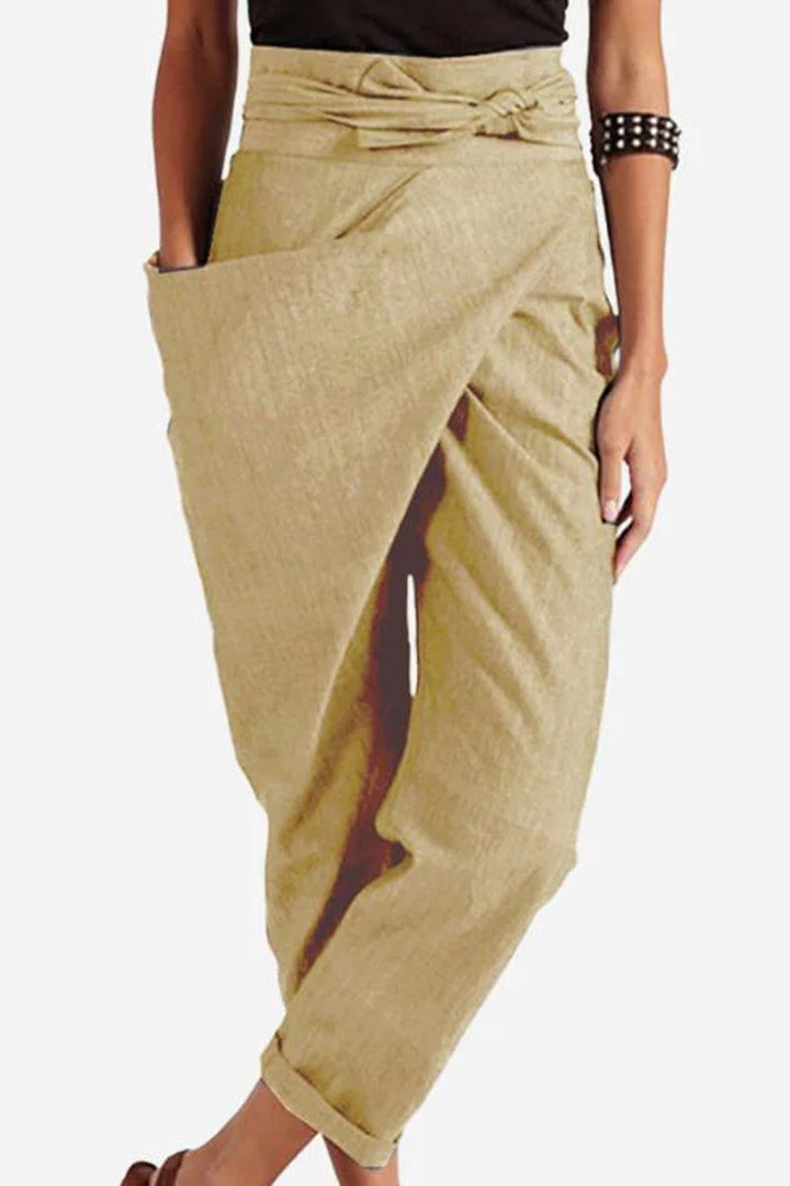 Monic™ | High-Waist Wrapped Comfy Pants