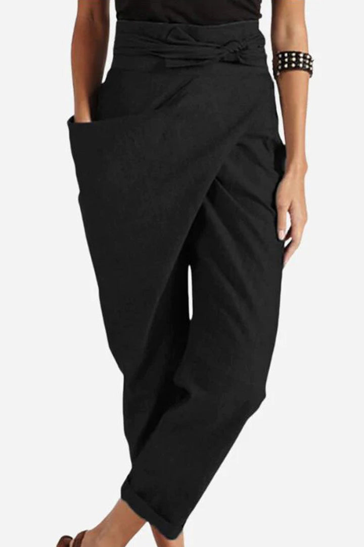 Monic™ | High-Waist Wrapped Comfy Pants