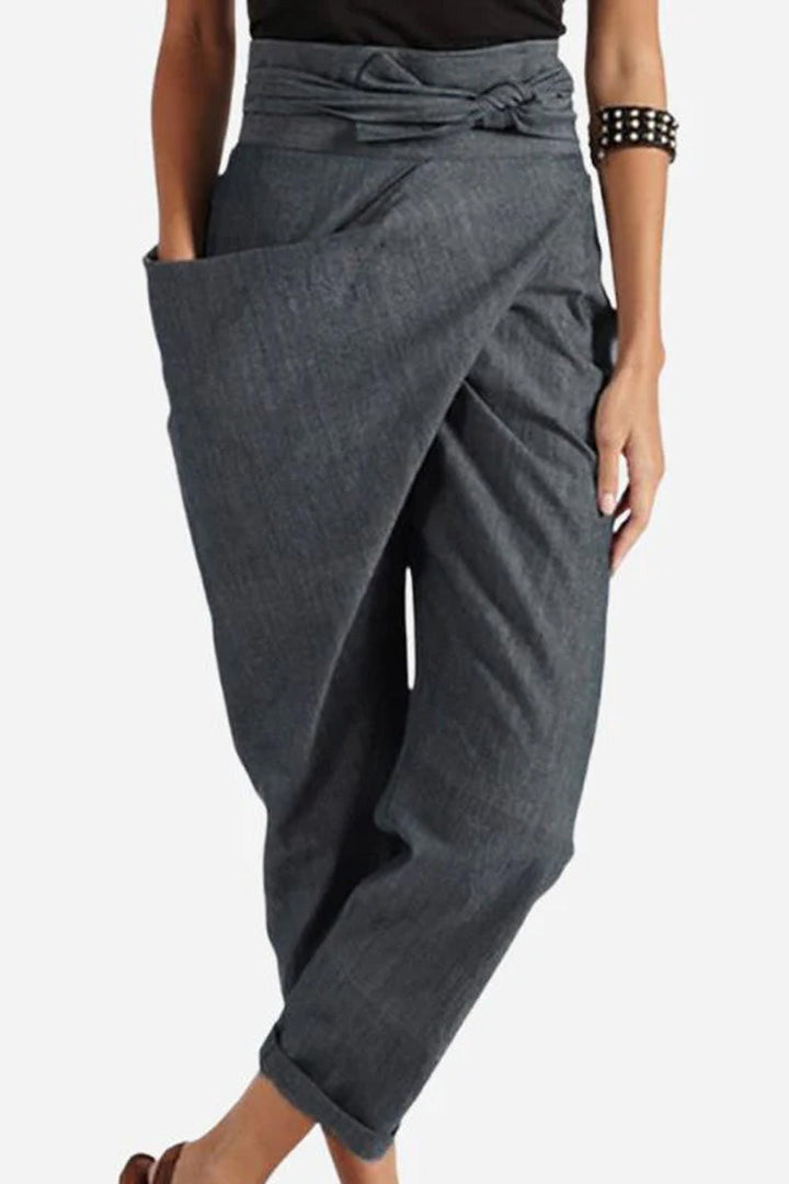 Monic™ | High-Waist Wrapped Comfy Pants