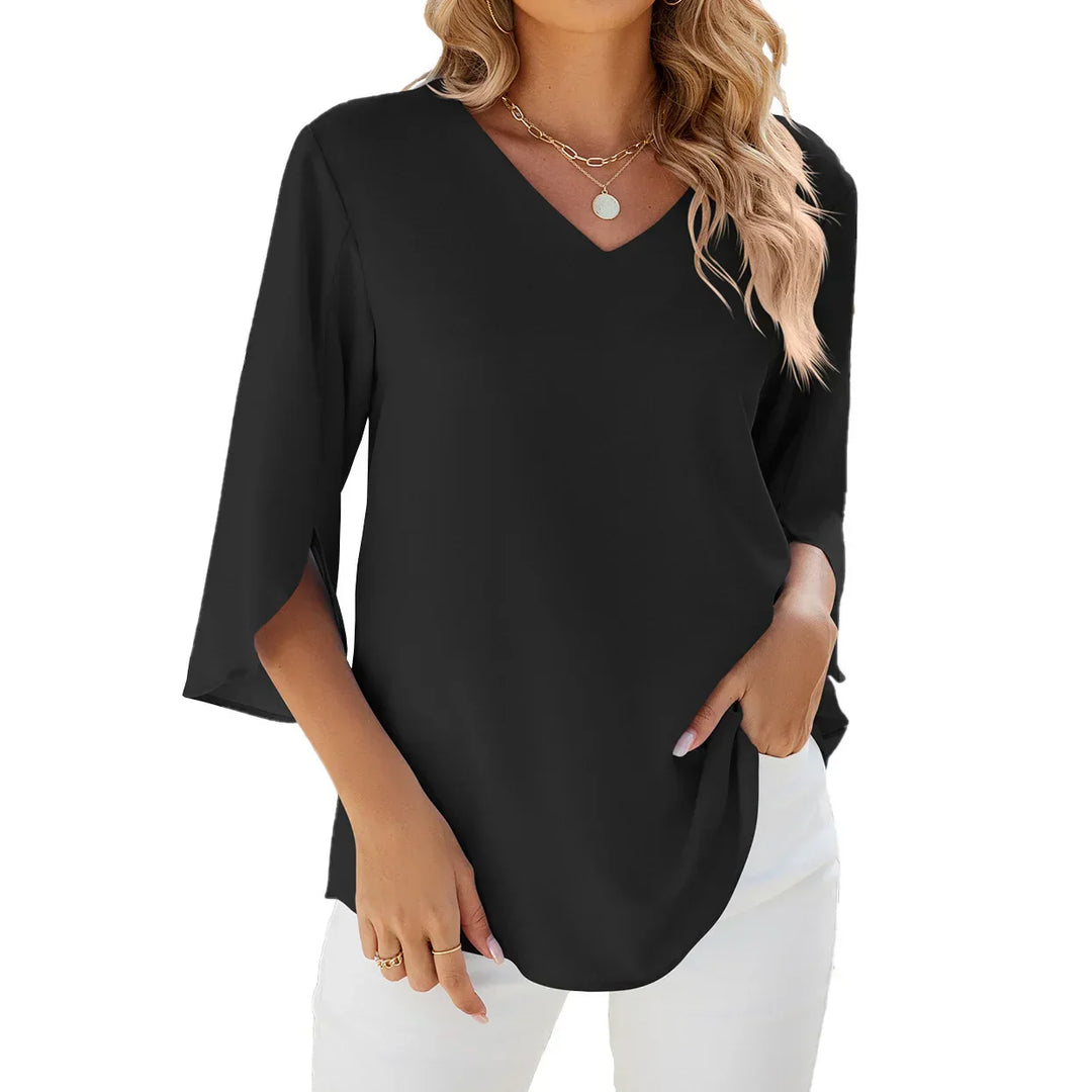 Eliyah™ | V-neck Half Sleeve Blouse