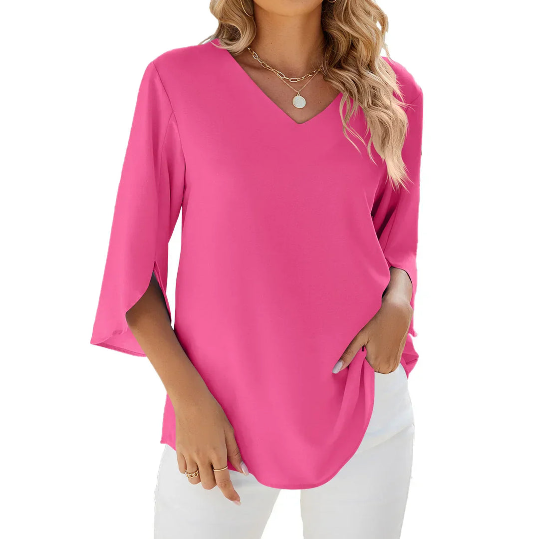 Eliyah™ | V-neck Half Sleeve Blouse