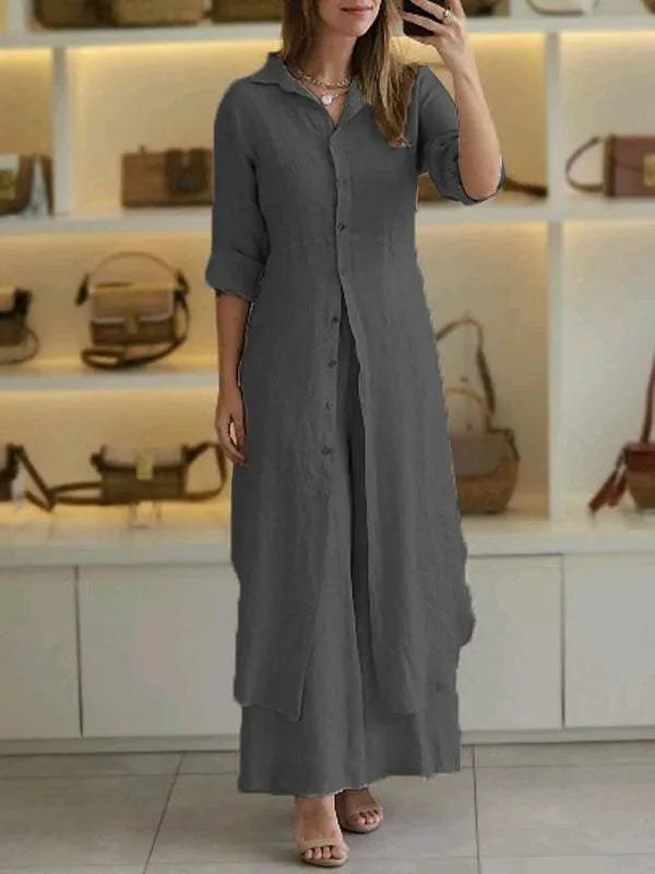 Liana™ - Woman's Elegant Casual Linen Outfit Set