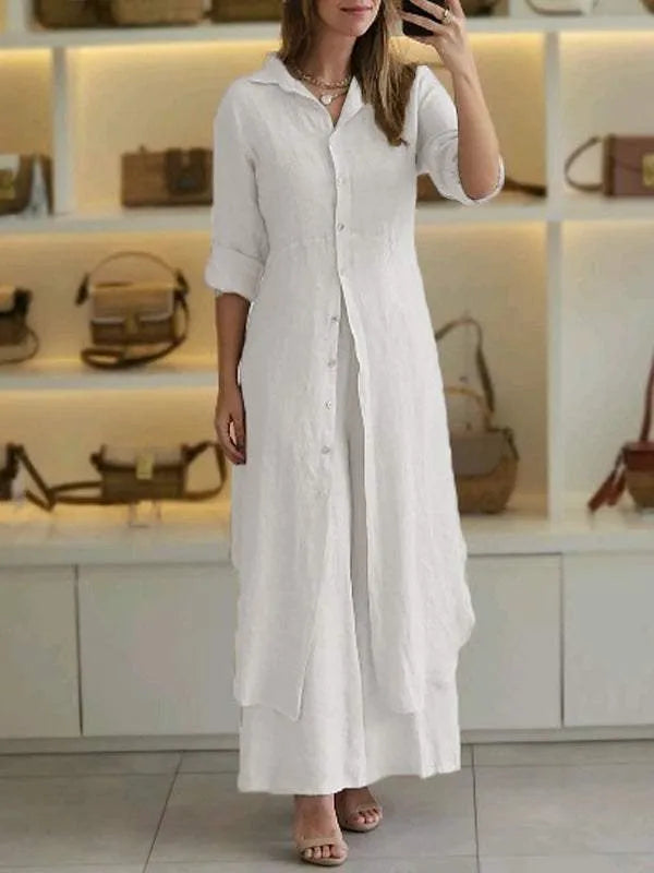 Liana™ - Woman's Elegant Casual Linen Outfit Set