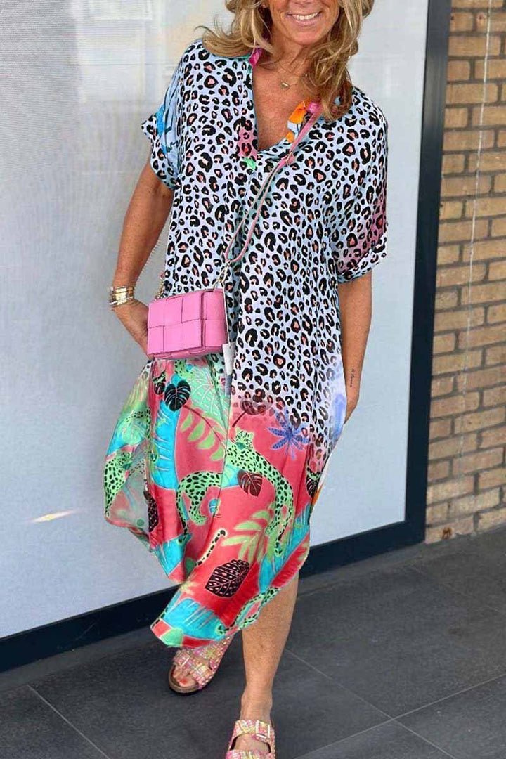 Palesa™ Casual Leopard Dress