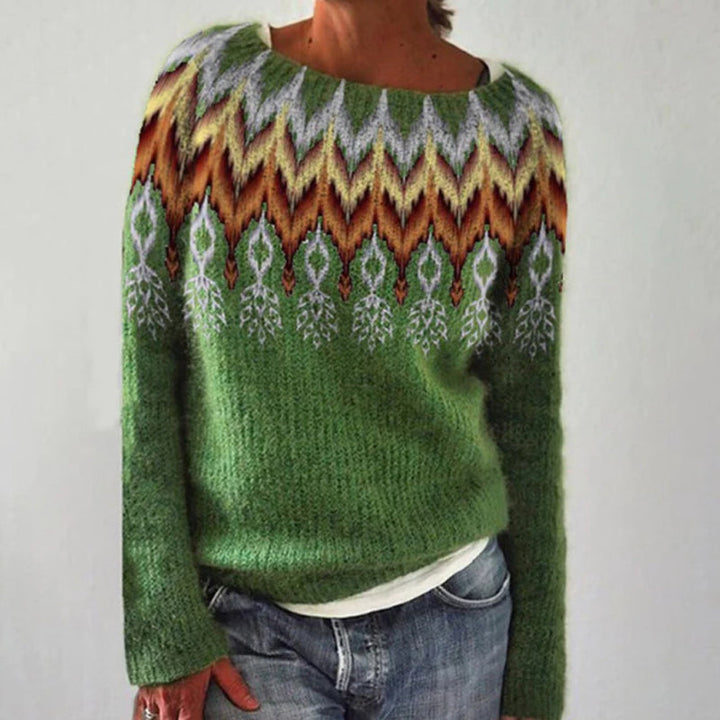 Lisha™ | Knitted Sweater With Print