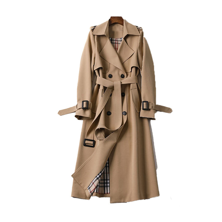 Estela™ | Ladies Trench Coat with Double Button Placket