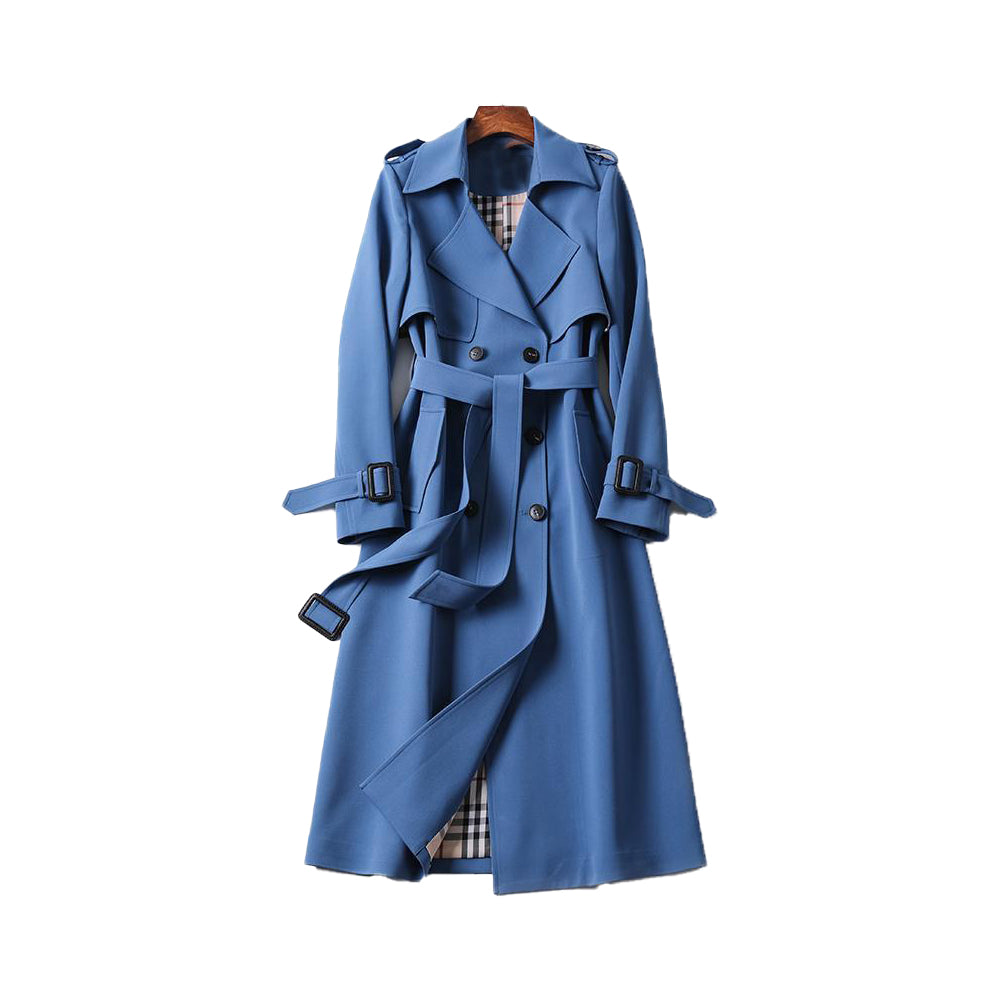 Estela™ | Ladies Trench Coat with Double Button Placket