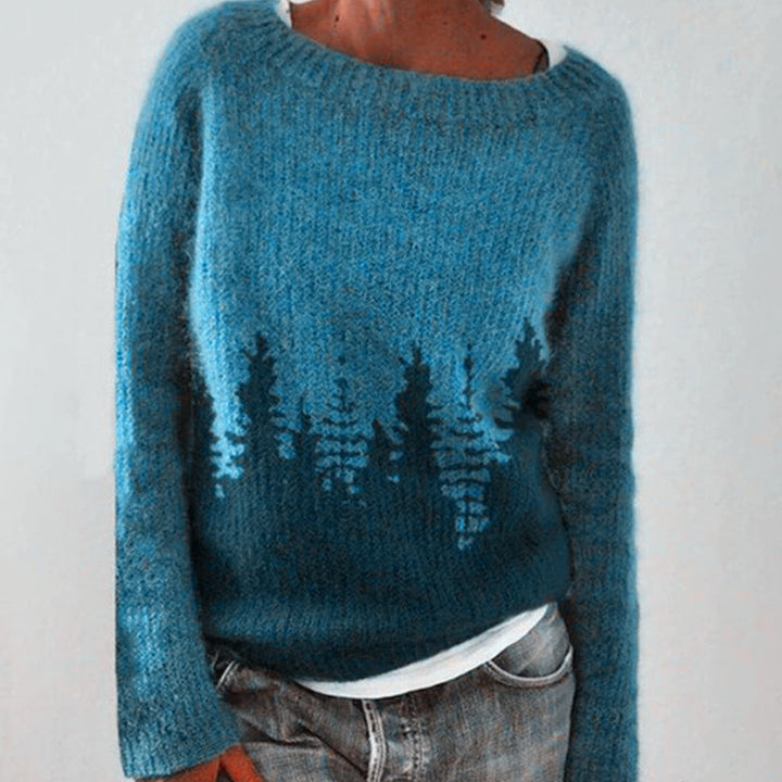 Lisha™ | Knitted Sweater With Print