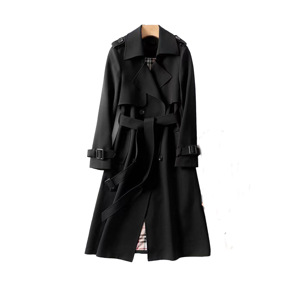 Estela™ | Ladies Trench Coat with Double Button Placket