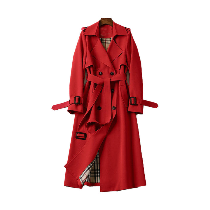 Estela™ | Ladies Trench Coat with Double Button Placket