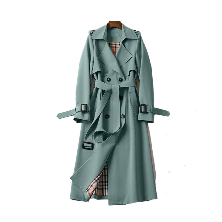 Estela™ | Ladies Trench Coat with Double Button Placket